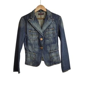 WPM Dreaming Denim Jean Jacket Blazer Size Large